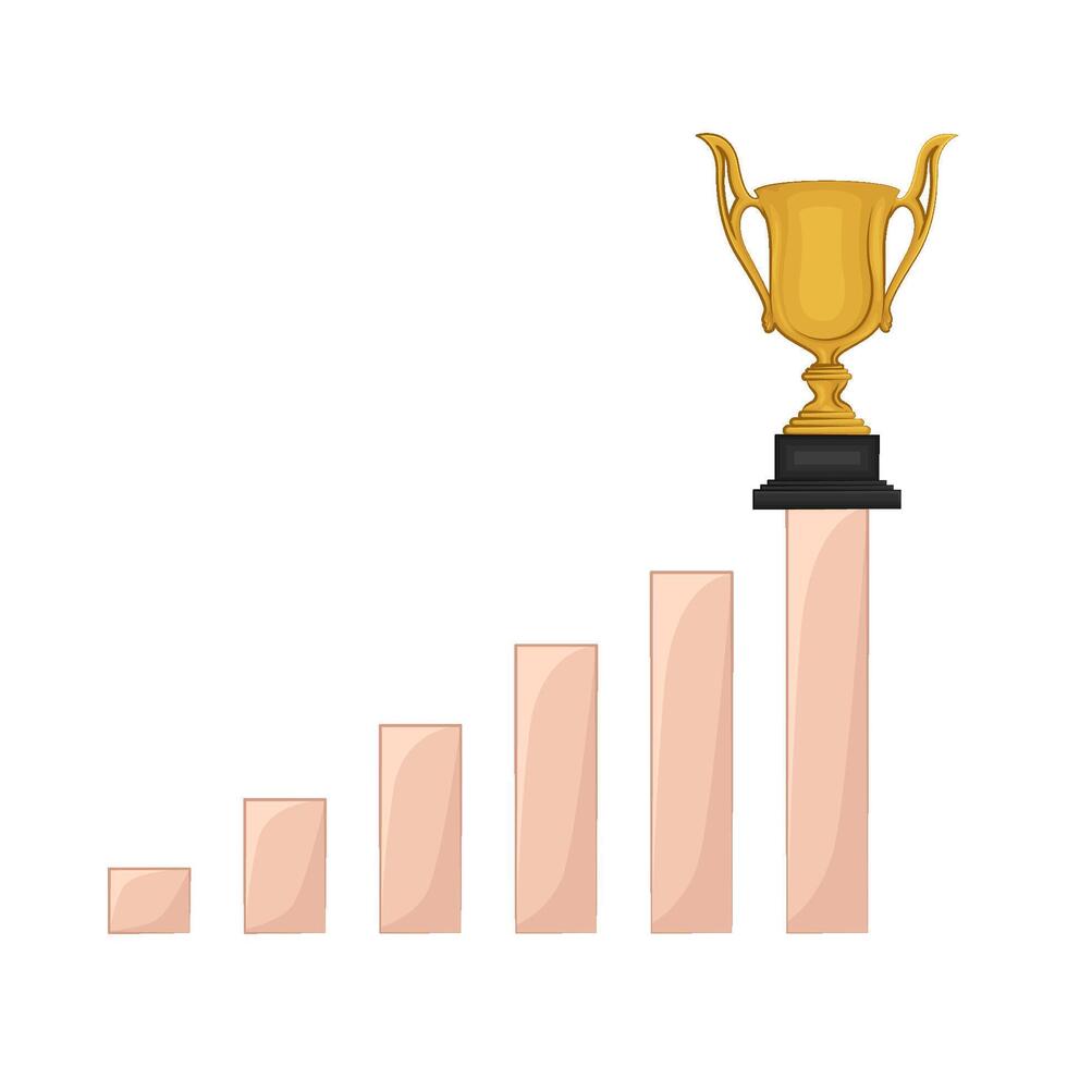 success with trophy vector