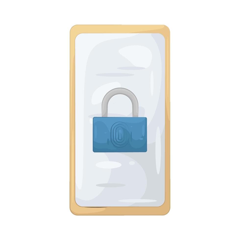 Illustration of Mobile Security vector