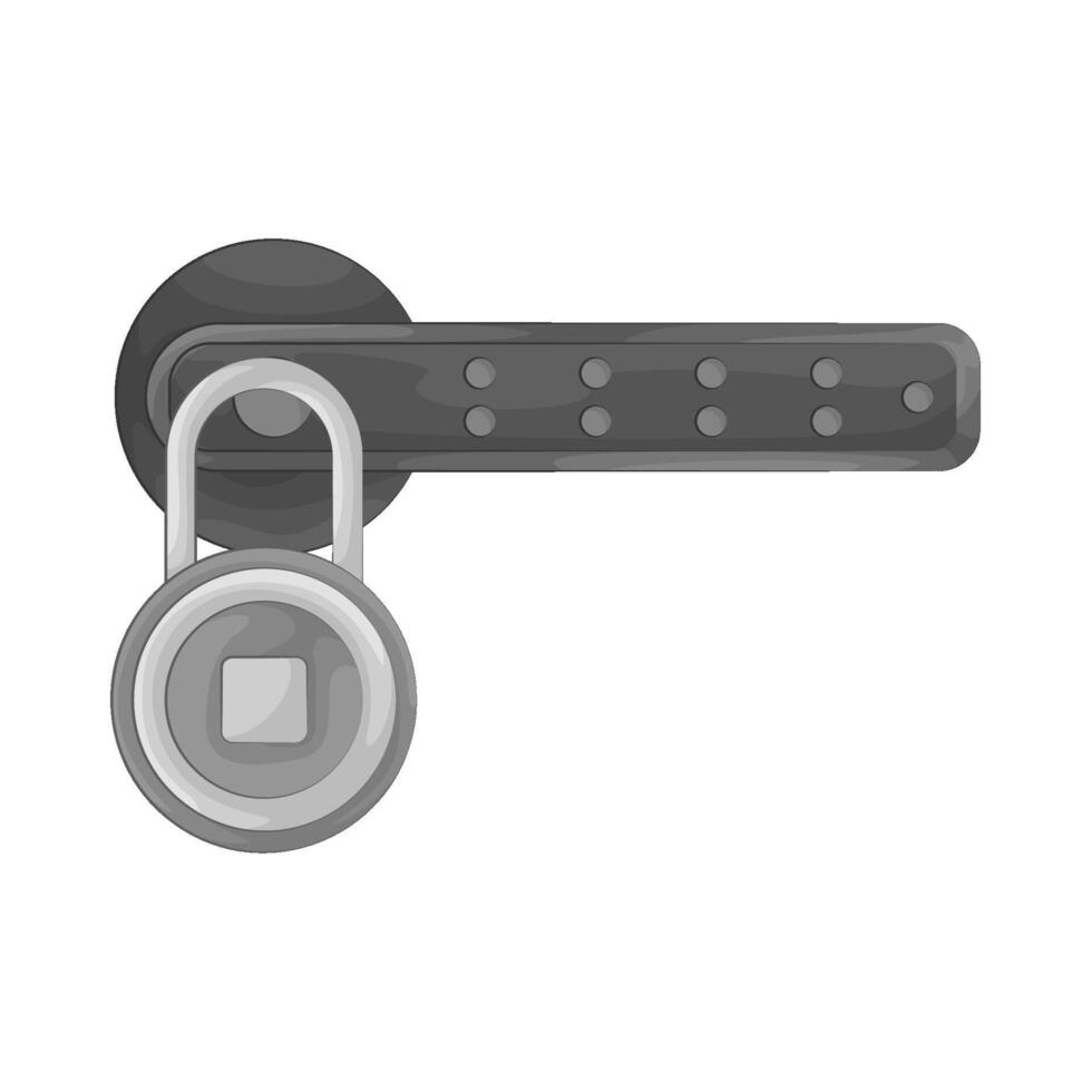illustration of door lock vector