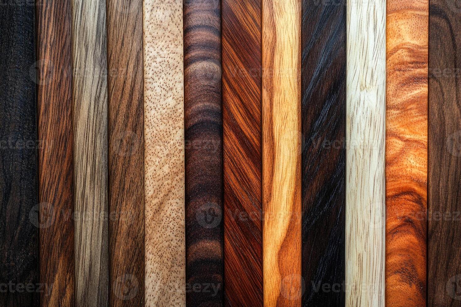 Different types of wood forming a textured background with various colors and patterns photo