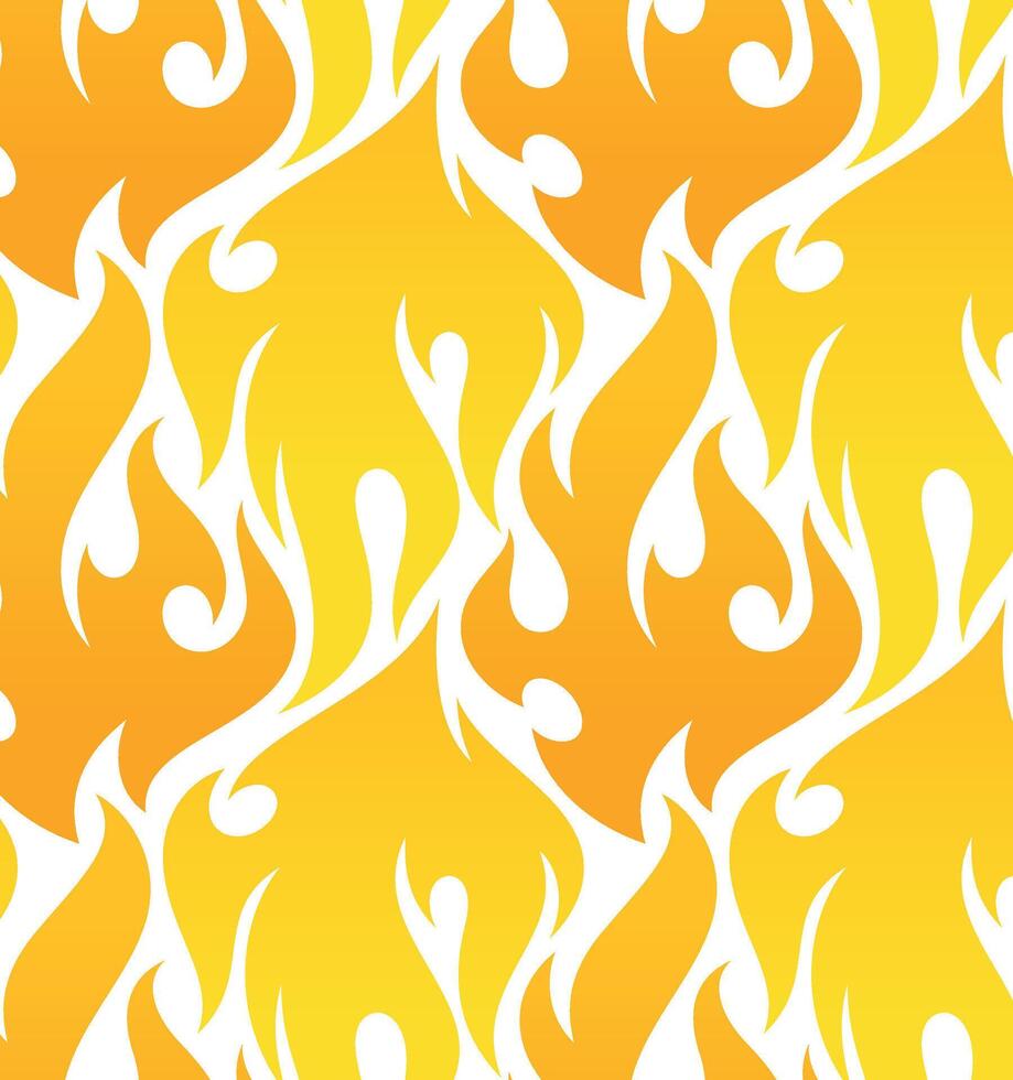 Yellow fire pattern used in artwork and textile design. Blazer Flame Patterns Background Texture vector