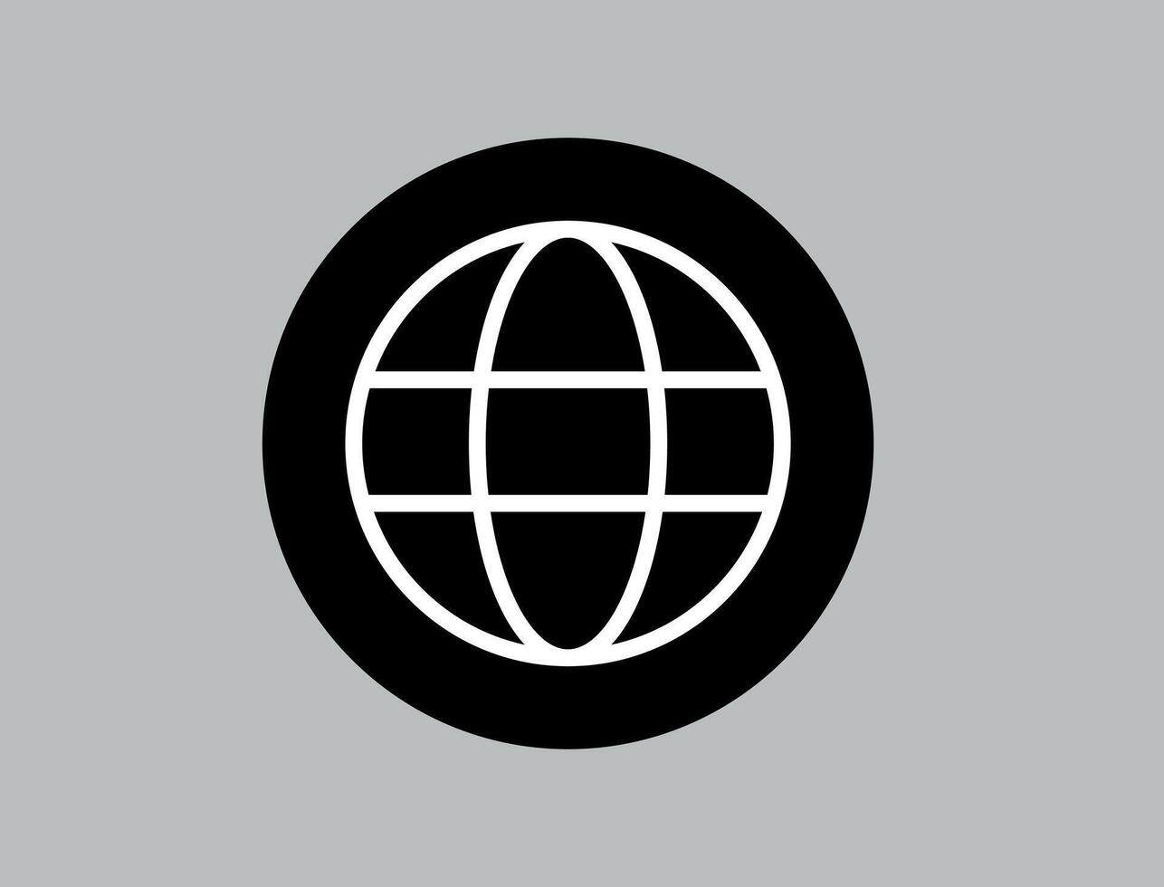 Globe icon. World sign. Global earth symbol. World internet icon. Global isolated on white background. vector