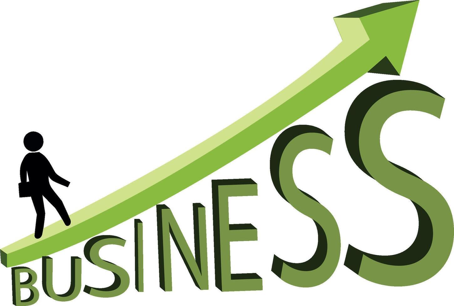 Business growth chart vector