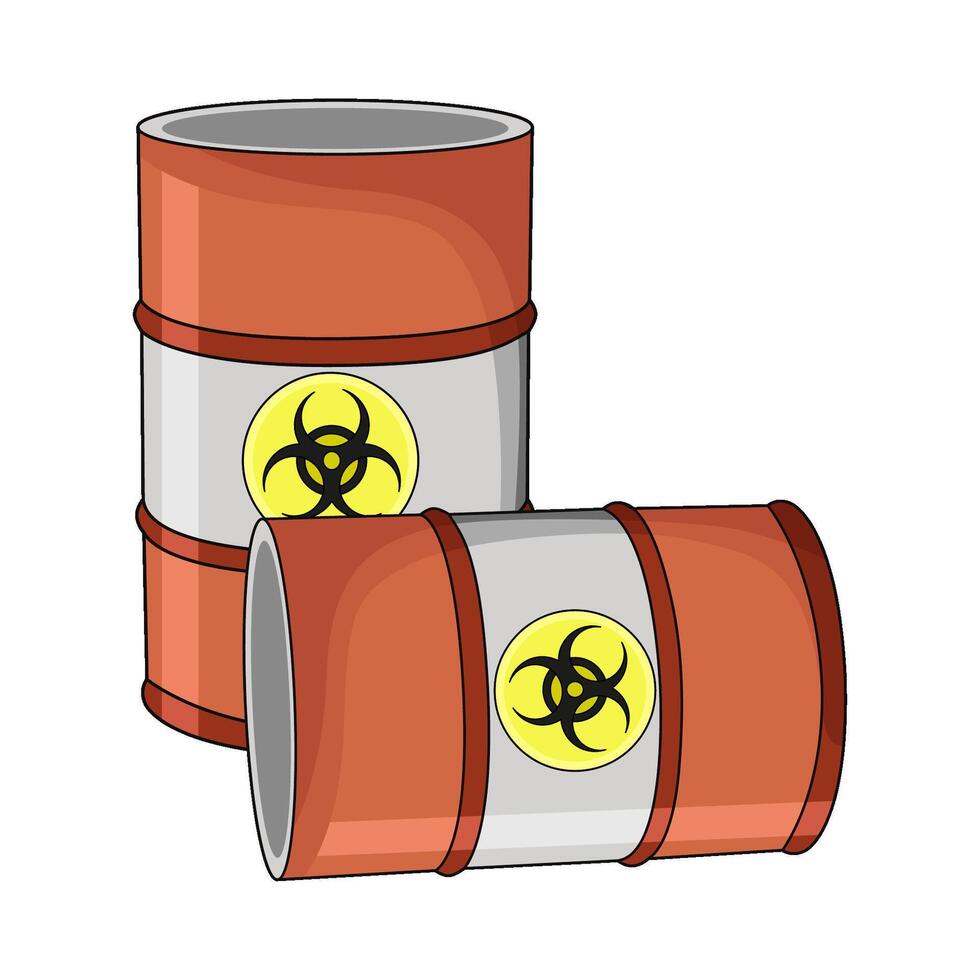 illustration of radioactive Container Barrel vector