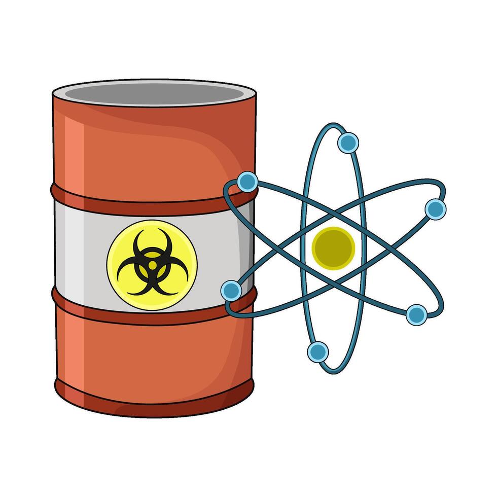 illustration of Nuclear Container Barrel vector