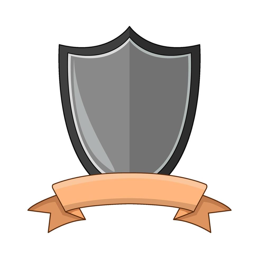 Emblematic Shield and Ribbon vector