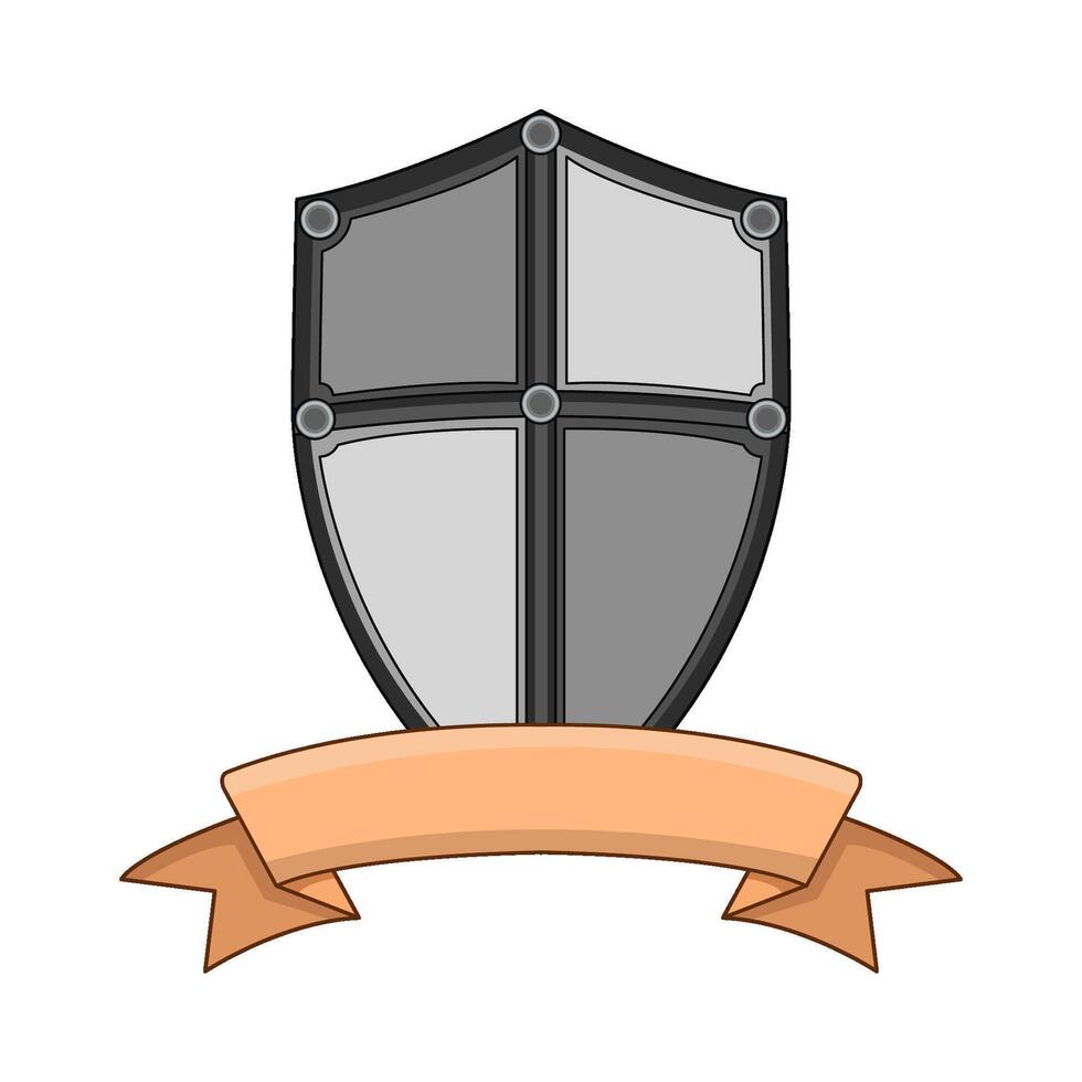 Shield Ribbon Symbol vector