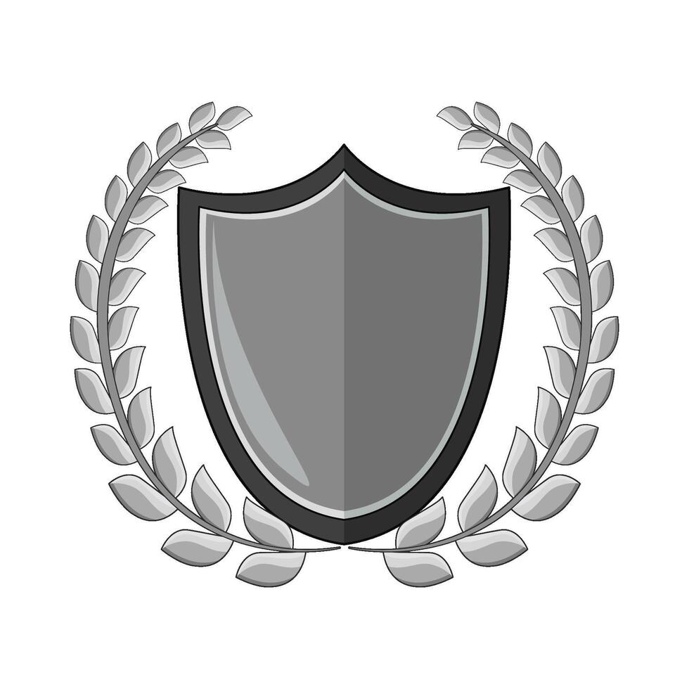 Victory Shield and Laurel Wreath vector