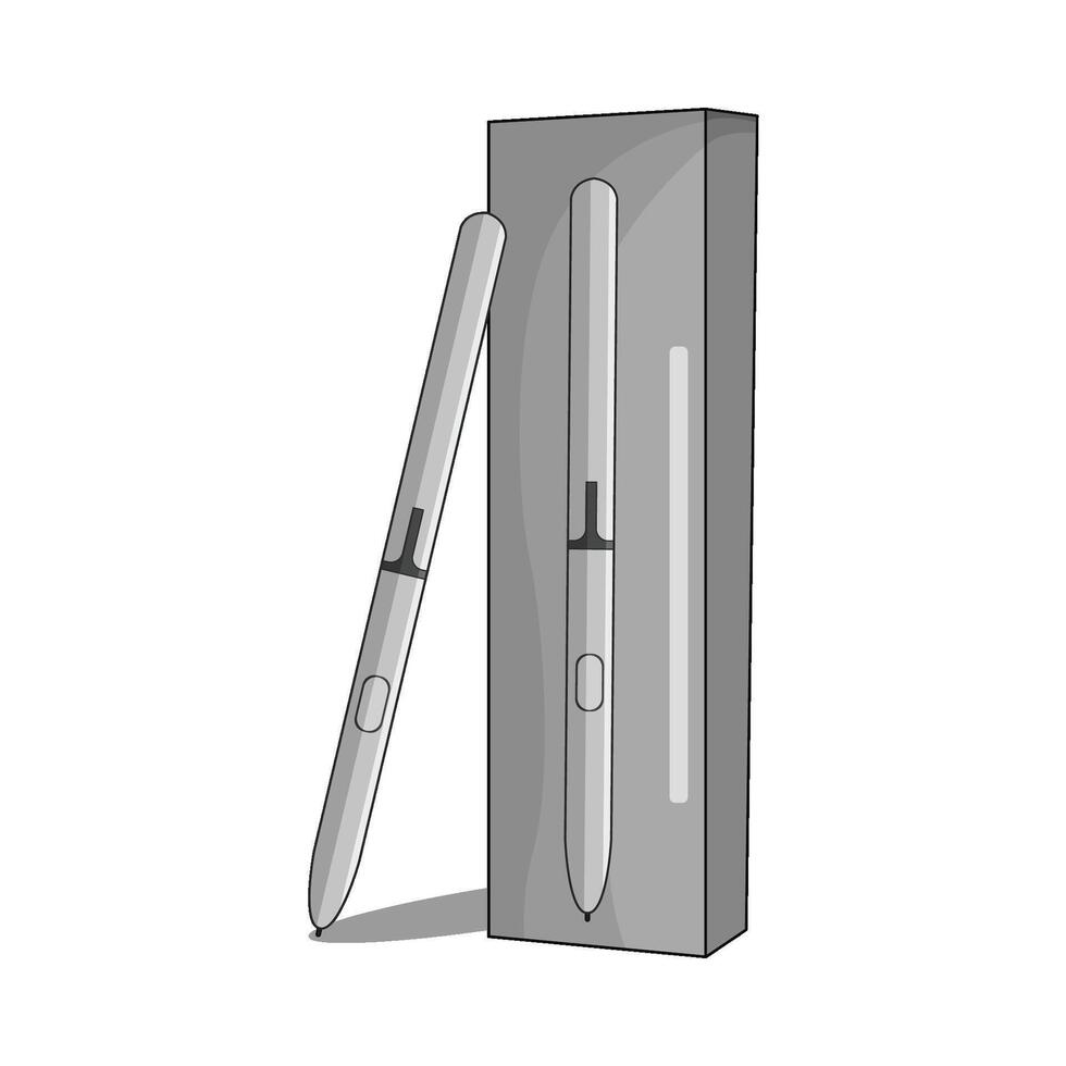 packaging of stylus pen vector