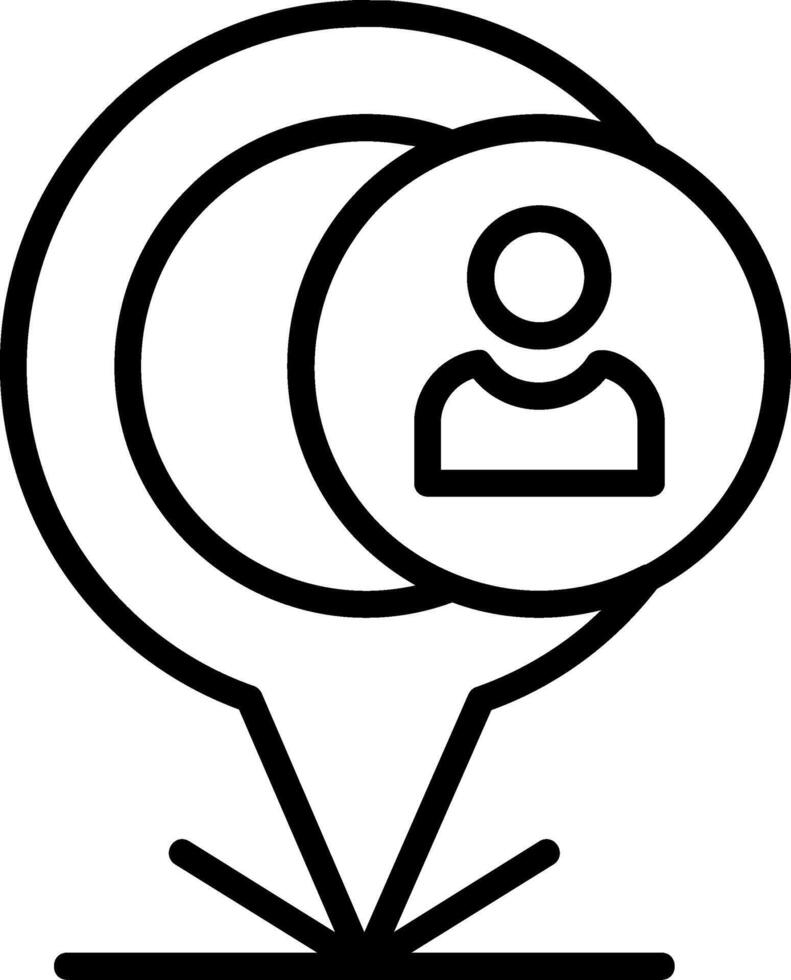 Nearby Destinations Line Icon vector