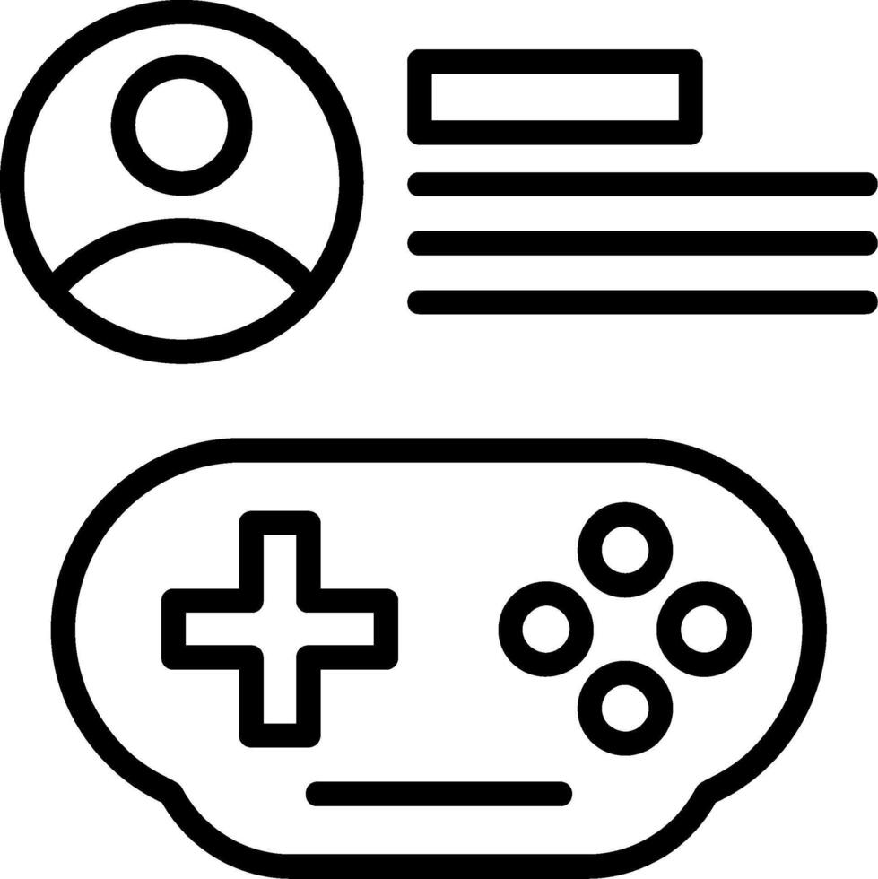 Game Viewers Line Icon vector