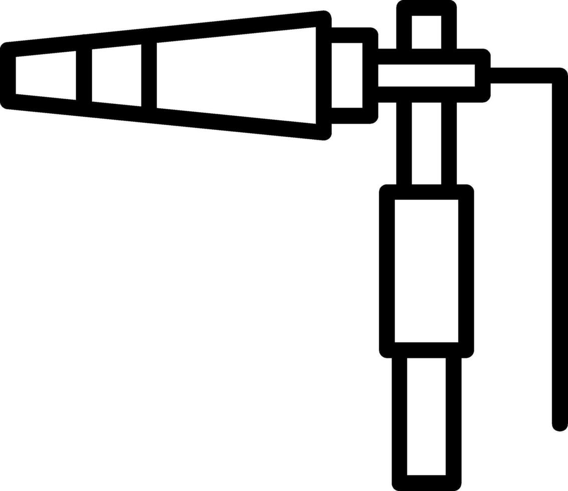 Boom Operator Line Icon vector