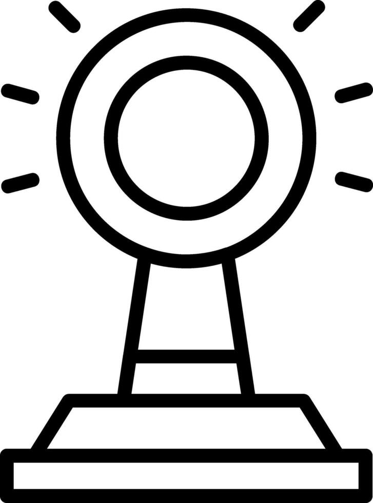 Oscar Award Line Icon vector