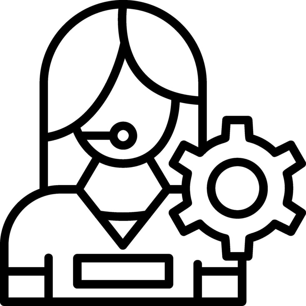 Customer Support Line Icon vector