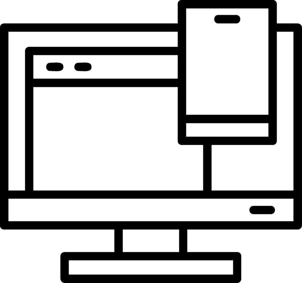 Responsive Line Icon vector