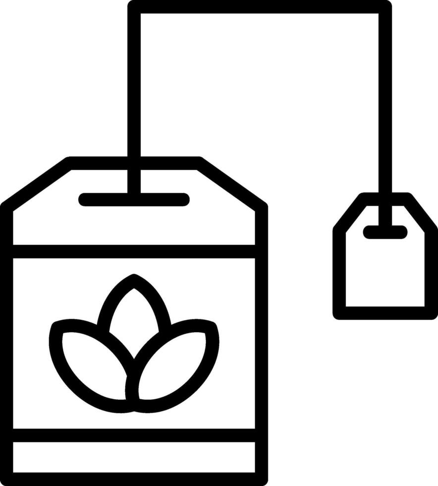 Herbs Bag Line Icon vector