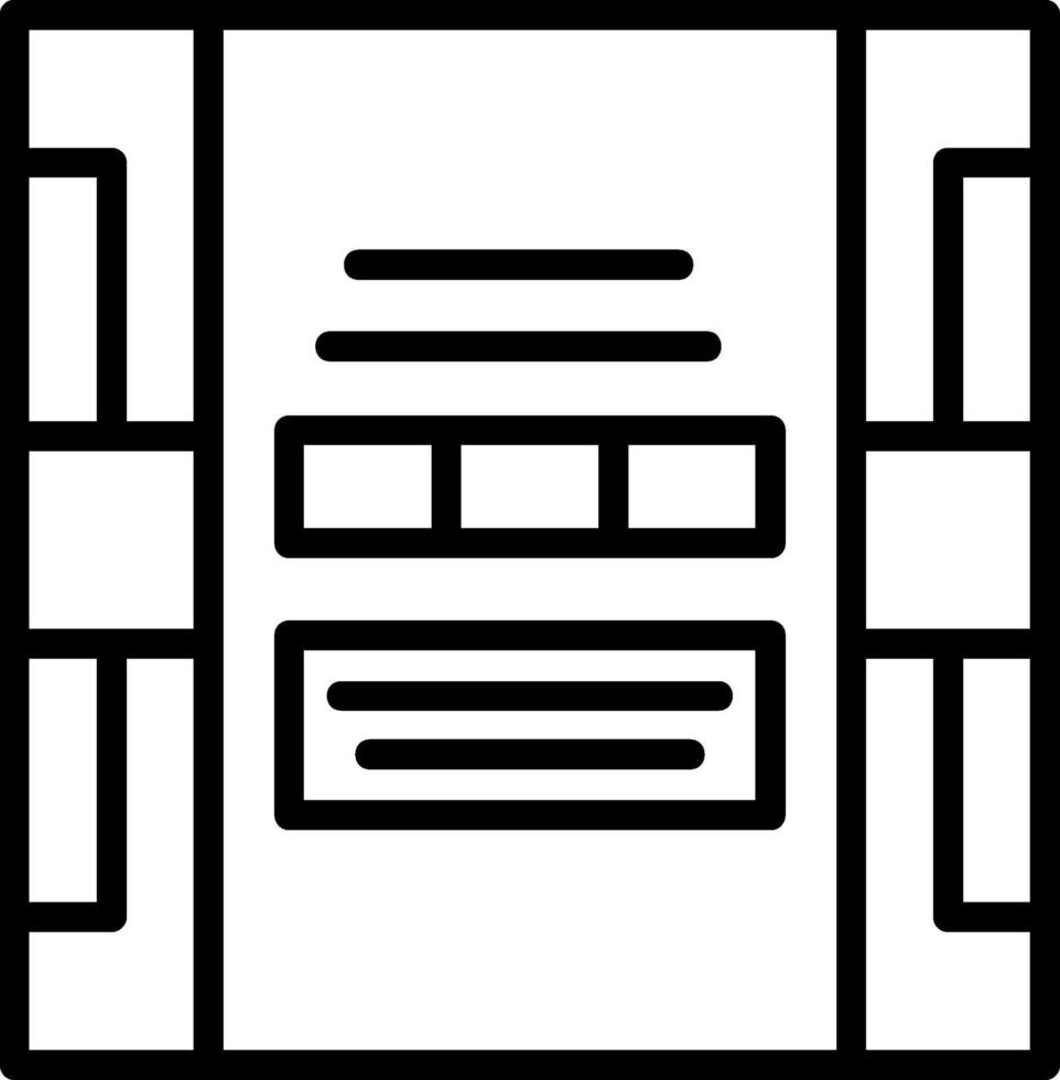 Screenwriting Line Icon vector