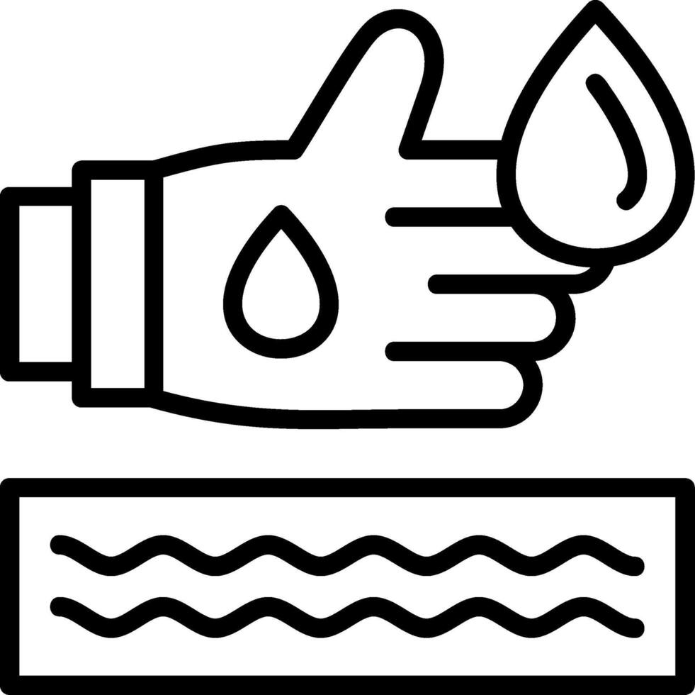 Handwash Line Icon vector