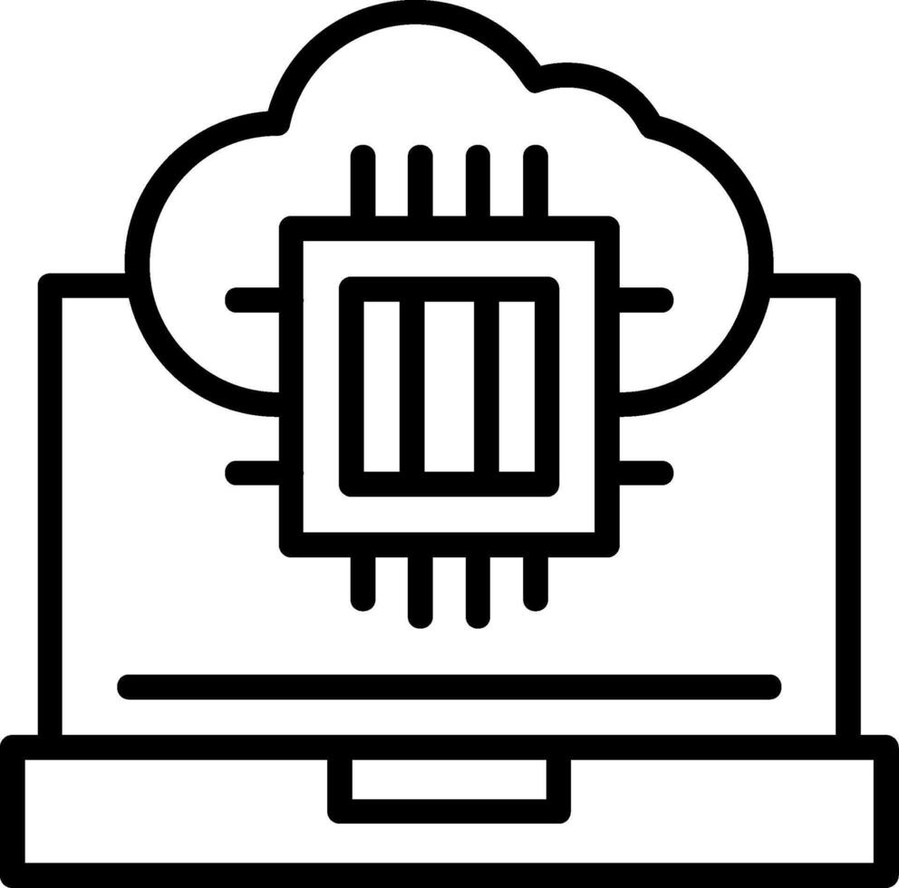 Cloud Based Architecture Icon vector