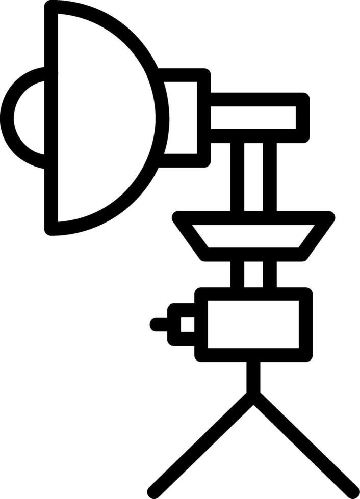 Studio Lighting Line Icon vector