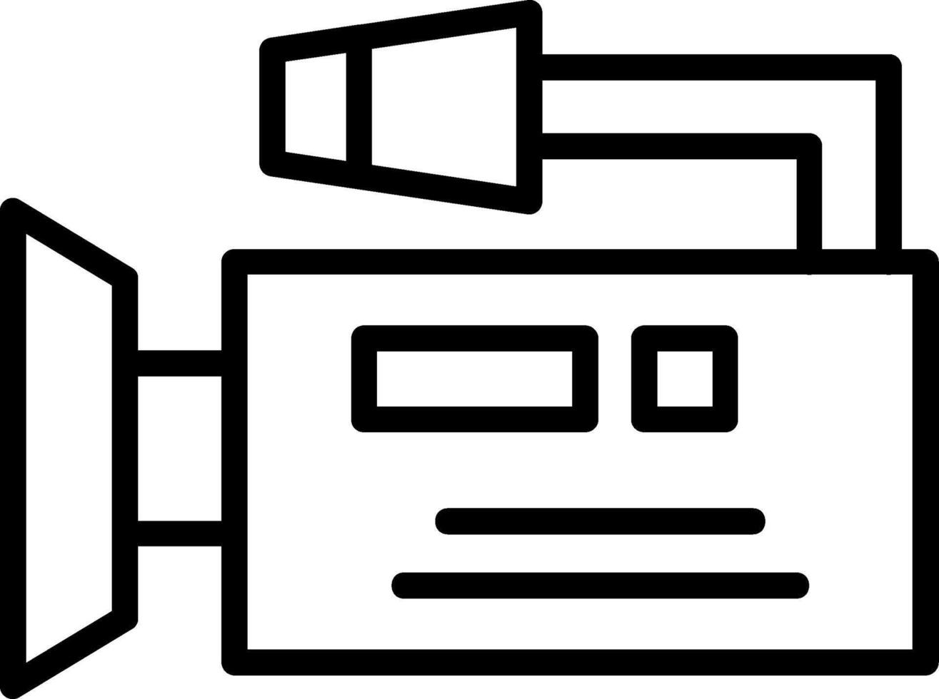 Camcorder Line Icon vector