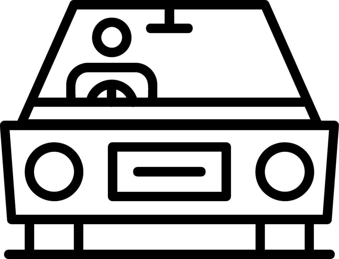Driving Line Icon vector