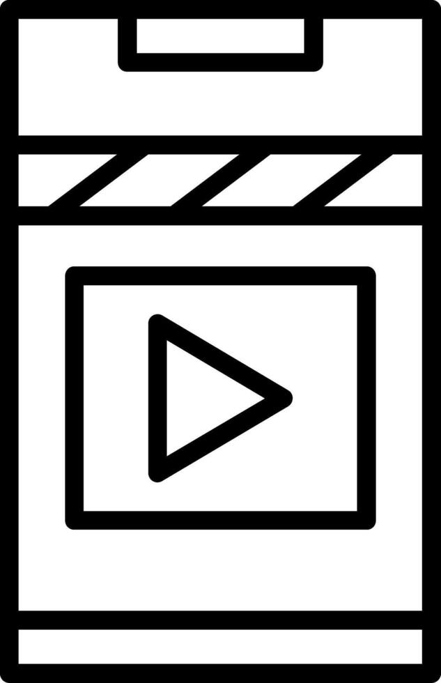 Player Line Icon vector