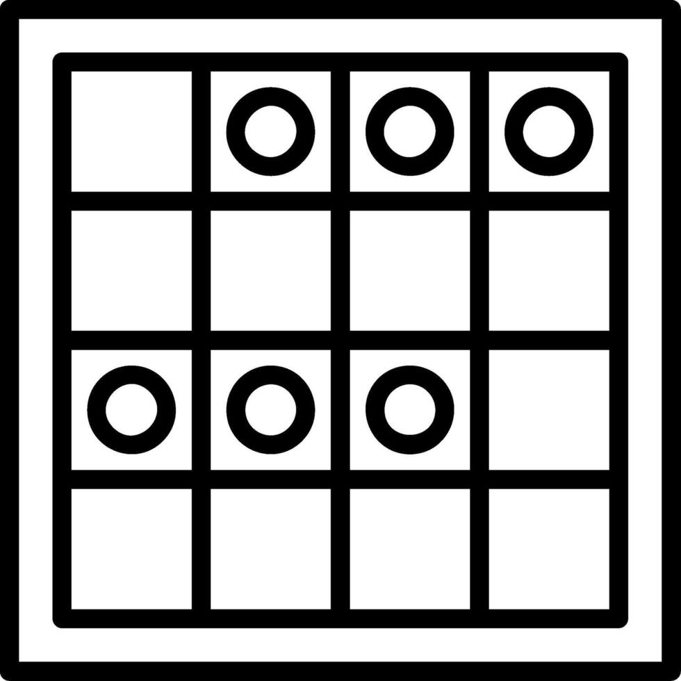 Chess Game Line Icon vector