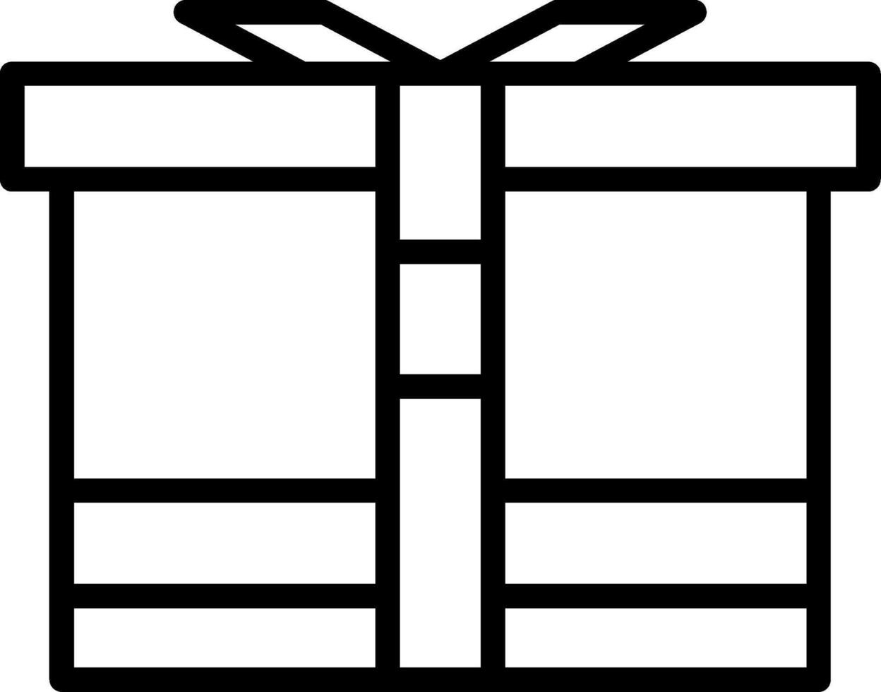 Surprise Box Line Icon vector