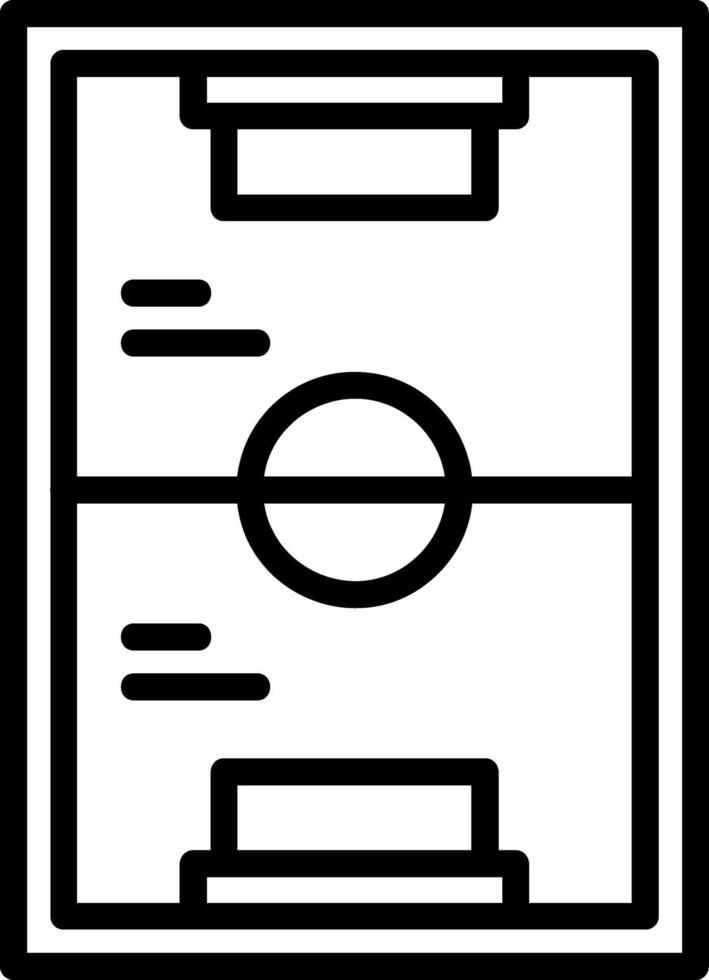 Football Game Line Icon vector