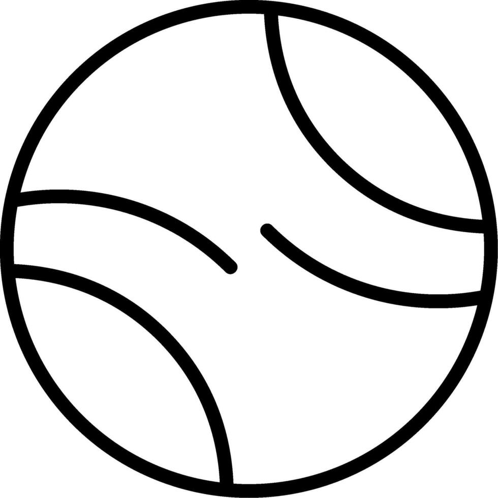 Ball Line Icon vector