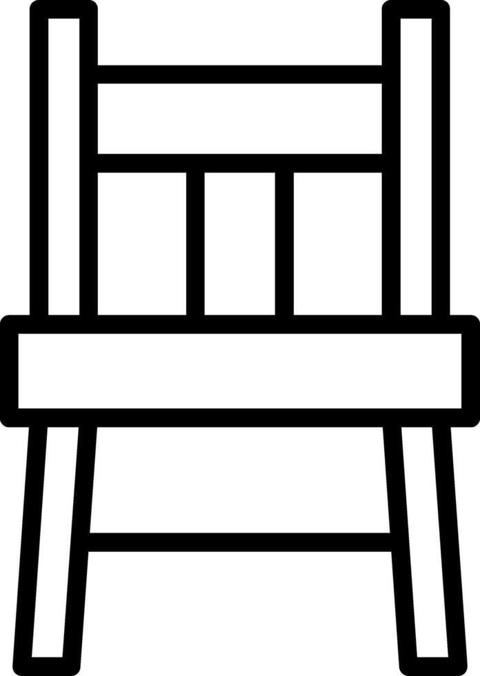 Director Chair Line Icon vector