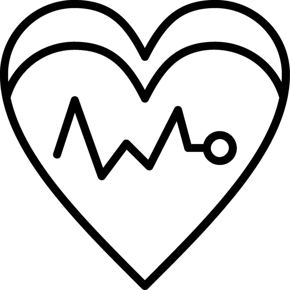 Cardiology Line Icon vector