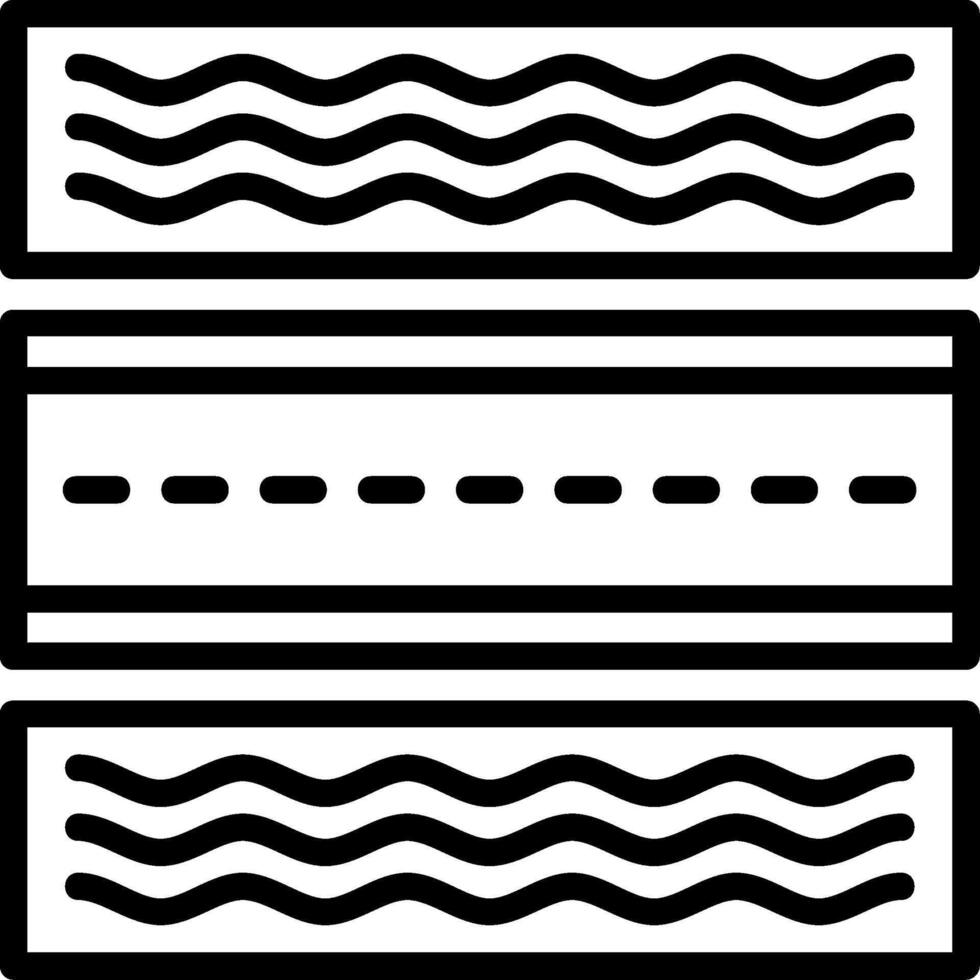 Roadside Line Icon vector