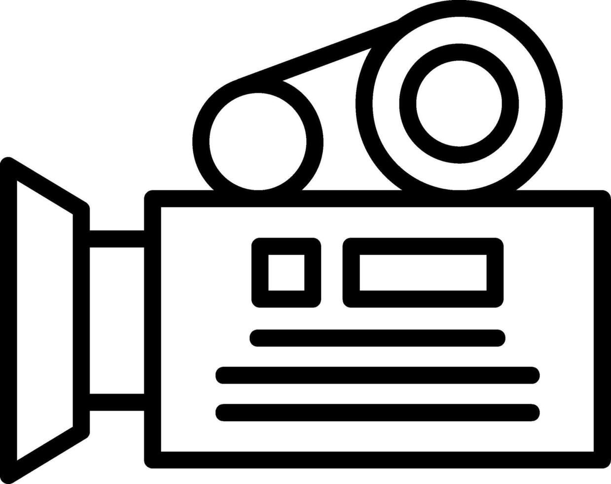 Camera Line Icon vector