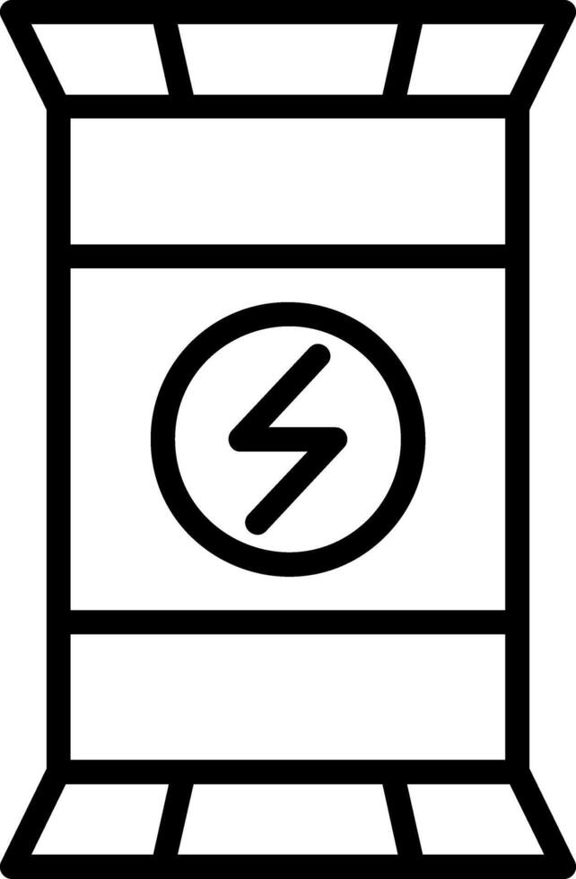 Energy Bar Line Icon vector