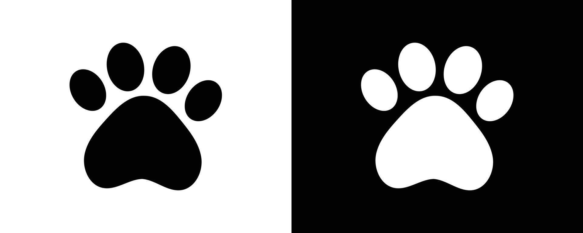 Paw icon. Cat or dog paw icon. Dog paw prints. vector