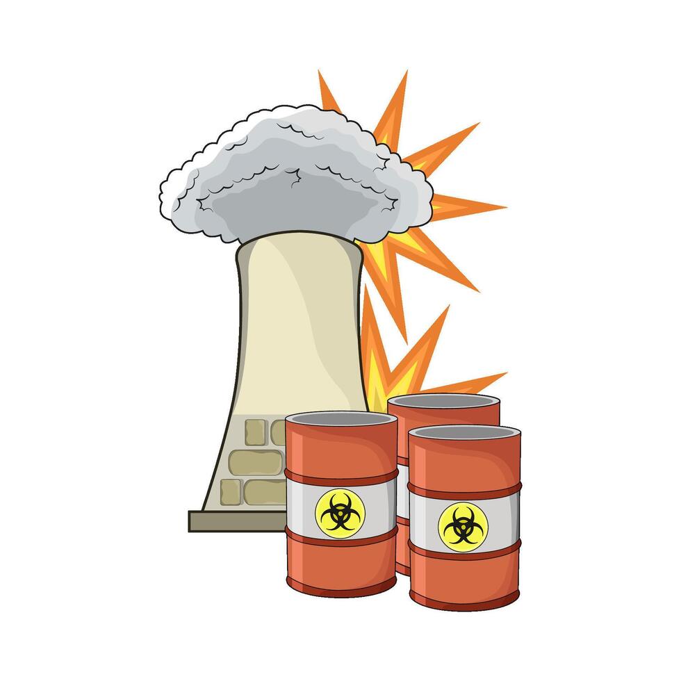 Atomic Power Plant illustration vector