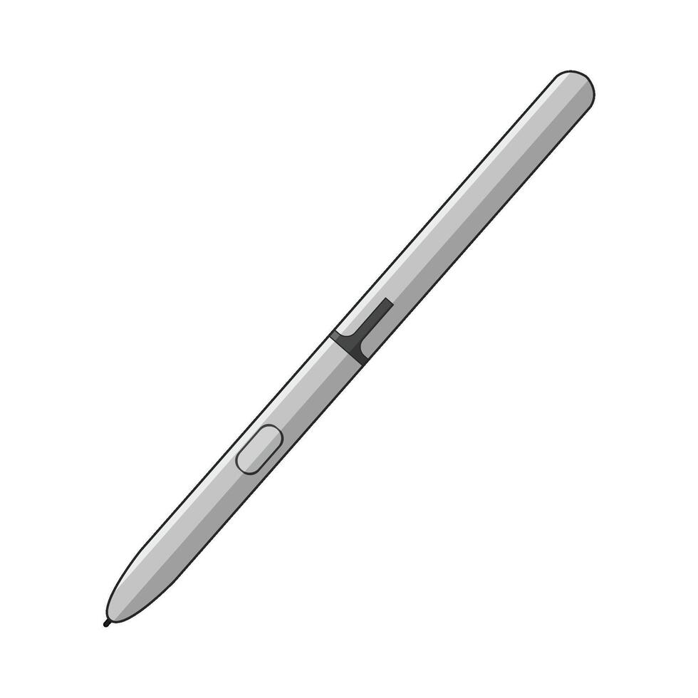 illustration of Stylus Pen in Use vector