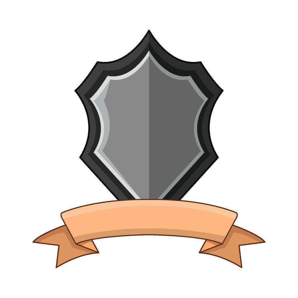 Shield with Ribbon illustration vector