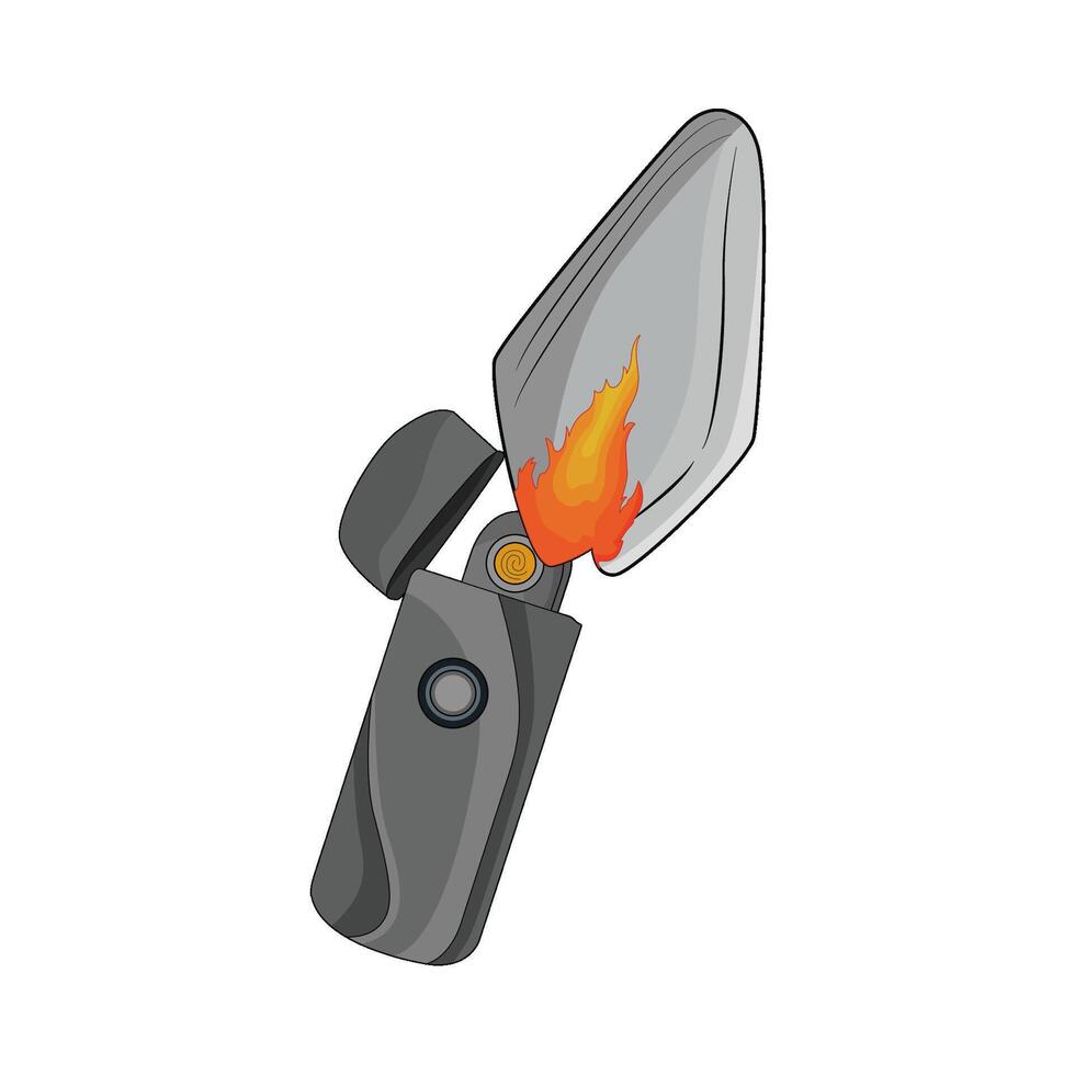 Flame from Gas Lighter vector