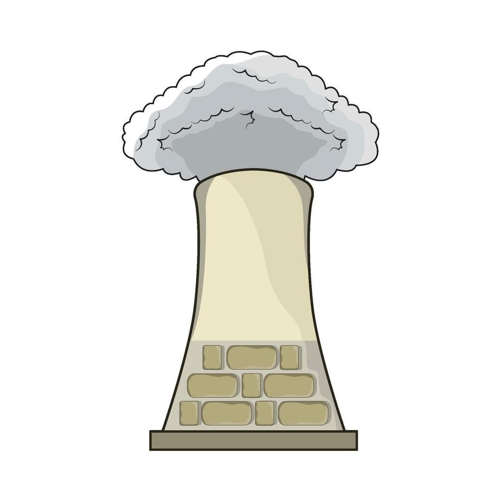 illustration of Nuclear Energy power plant vector