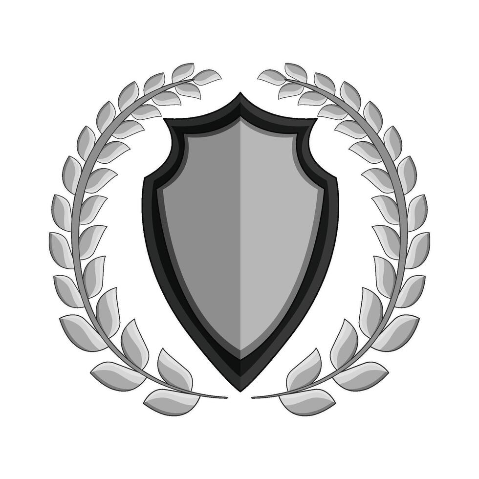 Shield with Wreath of Honor vector