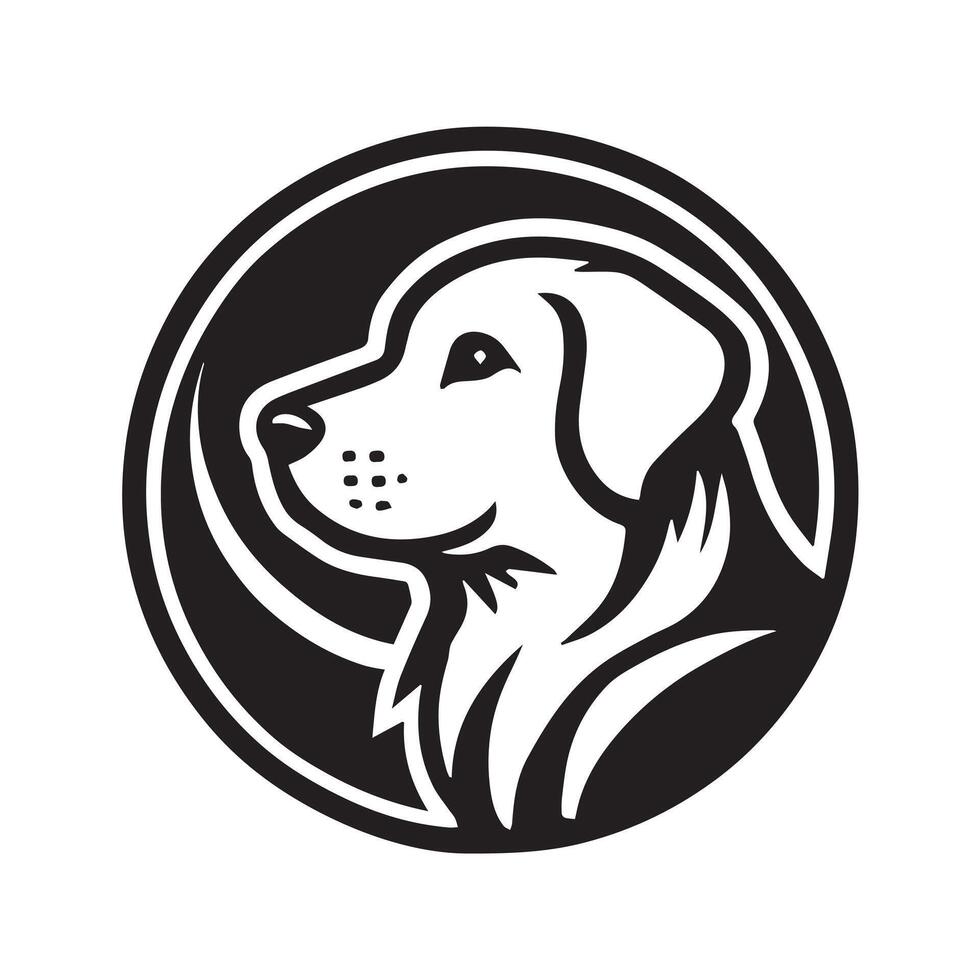 A cheerful, cartoon-style dog illustration, perfect for pet-related products or businesses. vector