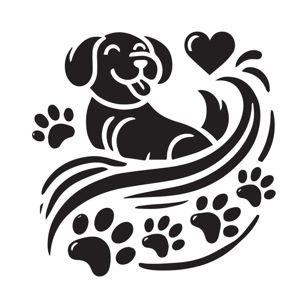 Happy Border Collie Head Illustration for Pet Lovers vector