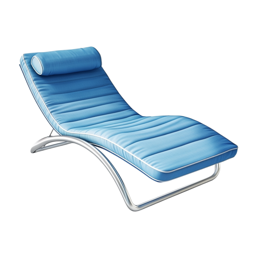 Modern Blue Lounge Chair with Comfortable for Relaxation png