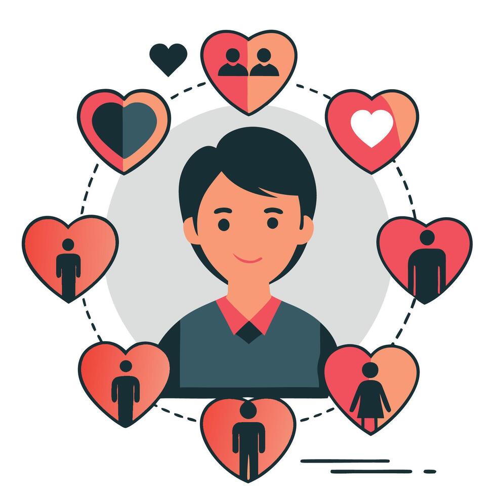 Inspiring Representation of Volunteering A Helping Hand in the Community vector