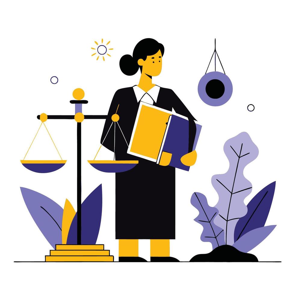 Truth A Concept Illustrated with a Thoughtful Posture vector