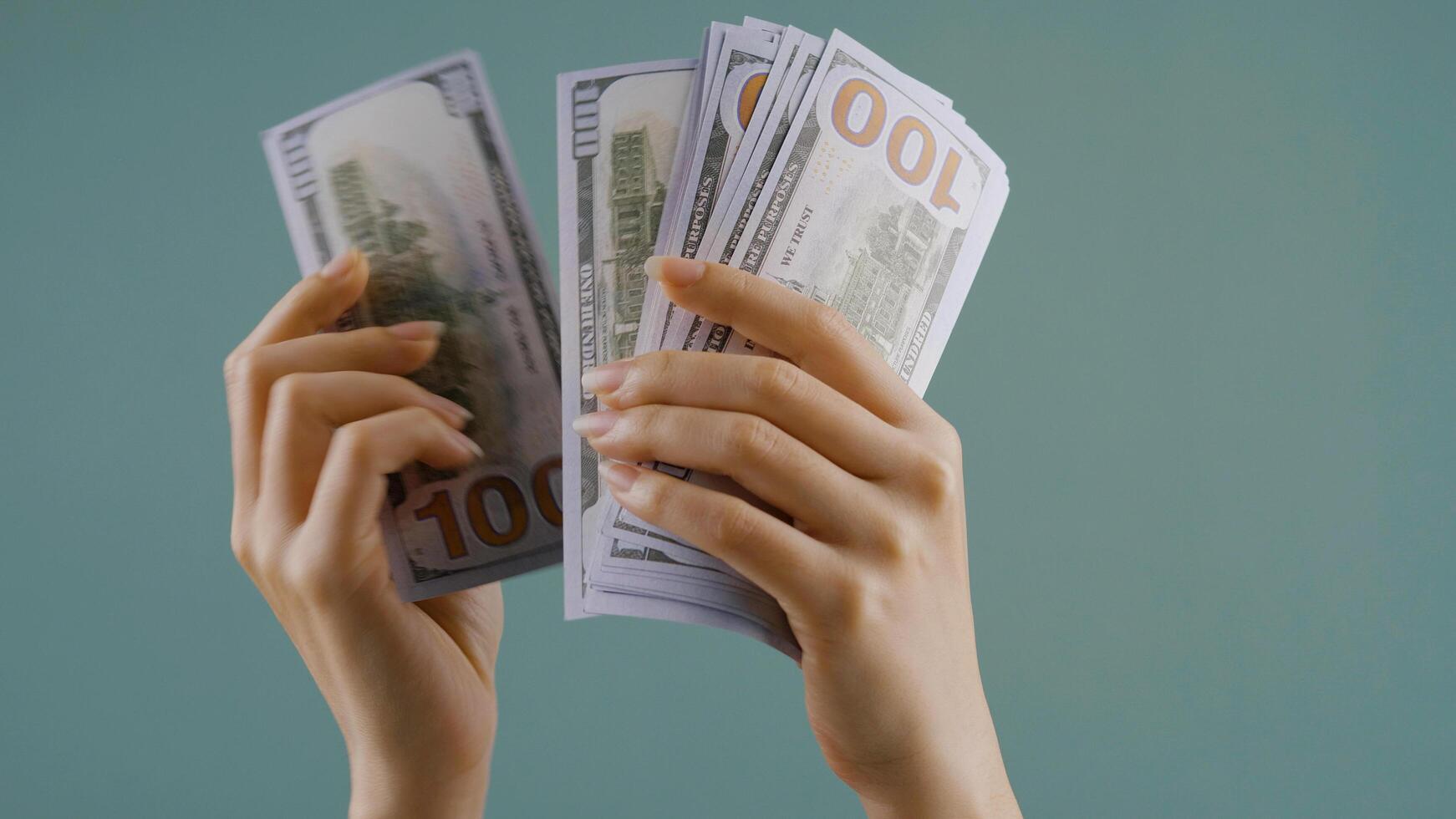 Dollar Currency, Work for Money, Financial Income from Work, Financial Planning and Investment, Cash Flow, Financial Security photo