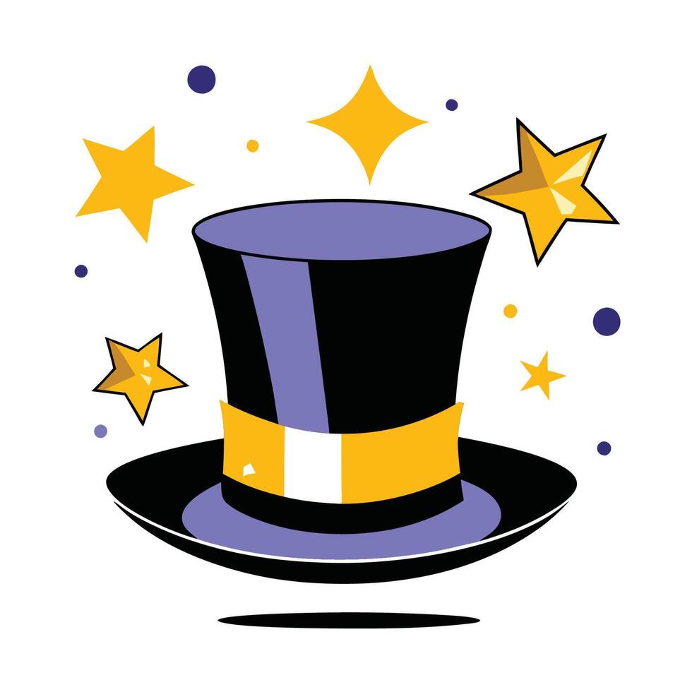 Intriguing Conceptual Illustration of a Top Hat and Its Mysterious Significance vector